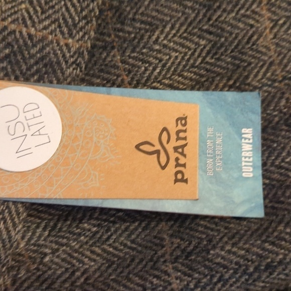 prAna Women's Caprise Jacket Gravel gray herringbone warm chic winter NWT. Sz S - Picture 6 of 9